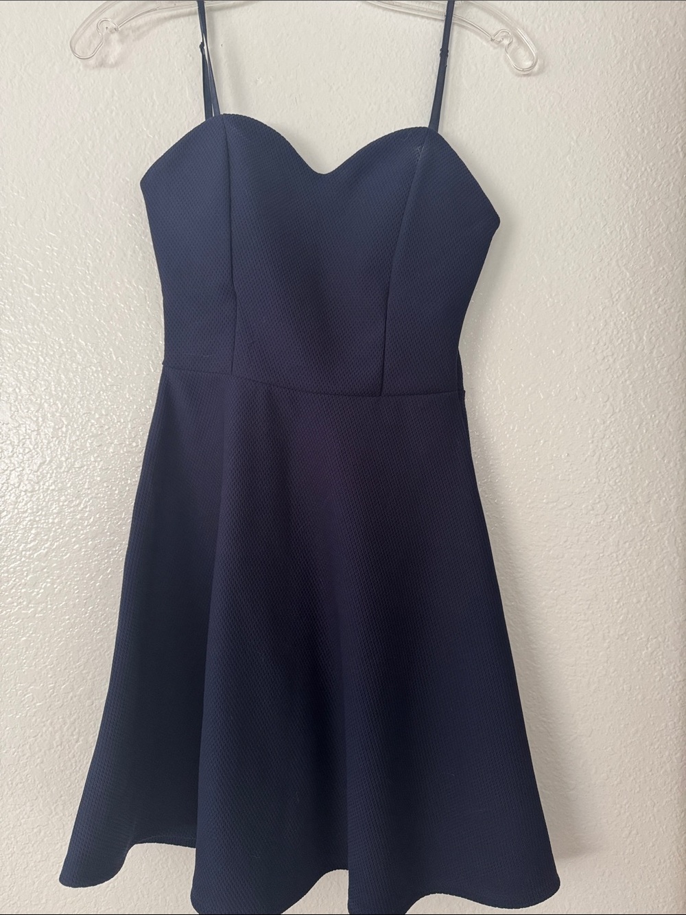 Noble U Midnight Navy Strapless Sweetheart Fit-and-Flare Dress